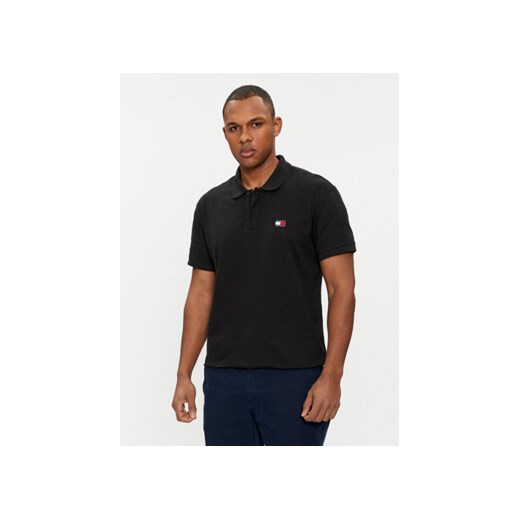 Tommy Jeans Polo Badge DM0DM18314 Czarny Regular Fit ze sklepu MODIVO w kategorii T-shirty męskie - zdjęcie 169570101