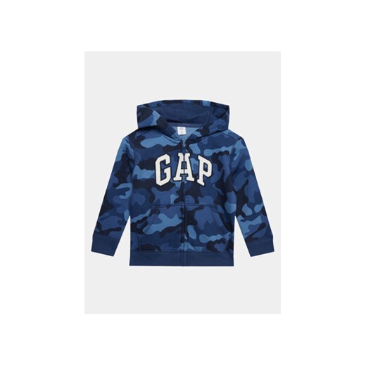 Gap Bluza 740498-01 Niebieski Regular Fit ze sklepu MODIVO w kategorii Bluzy chłopięce - zdjęcie 169570452