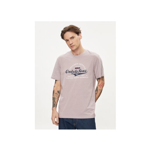 Only & Sons T-Shirt Lenny 22028593 Fioletowy Regular Fit ze sklepu MODIVO w kategorii T-shirty męskie - zdjęcie 169570640