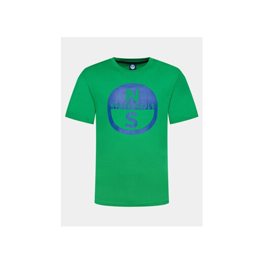 North Sails T-Shirt Basic 692972 Zielony Regular Fit ze sklepu MODIVO w kategorii T-shirty męskie - zdjęcie 169570644