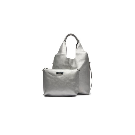 Monnari Torebka BAG1360-K022 Srebrny ze sklepu MODIVO w kategorii Torby Shopper bag - zdjęcie 169570883