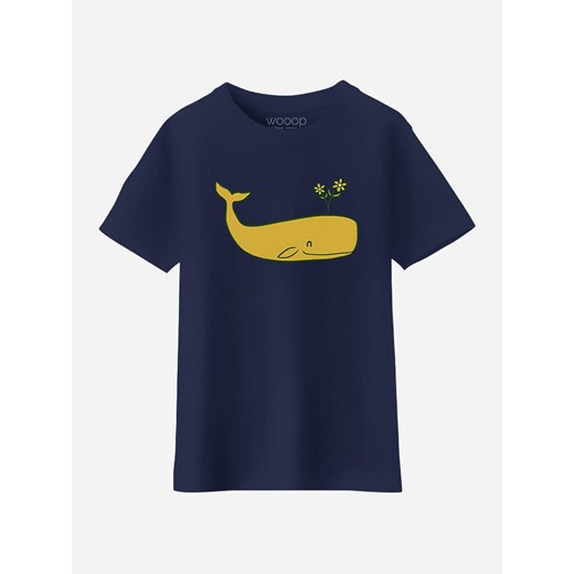WOOOP Koszulka &quot;Peace whale&quot; w kolorze granatowym ze sklepu Limango Polska w kategorii Bluzki dziewczęce - zdjęcie 169571203