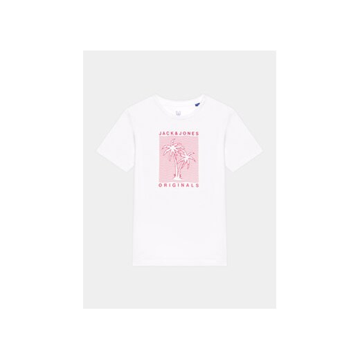 Jack&Jones Junior T-Shirt 12239435 Biały Standard Fit ze sklepu MODIVO w kategorii Bluzki dziewczęce - zdjęcie 169579451