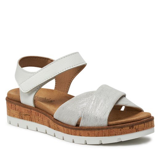 Sandały damskie Comfortabel z klamrą casual letnie na koturnie 