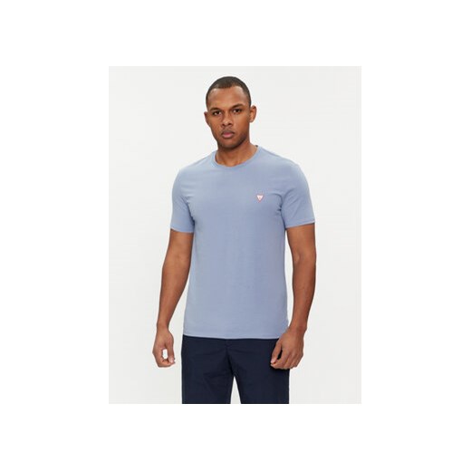 Guess T-Shirt M2YI24 J1314 Niebieski Slim Fit ze sklepu MODIVO w kategorii T-shirty męskie - zdjęcie 169580593