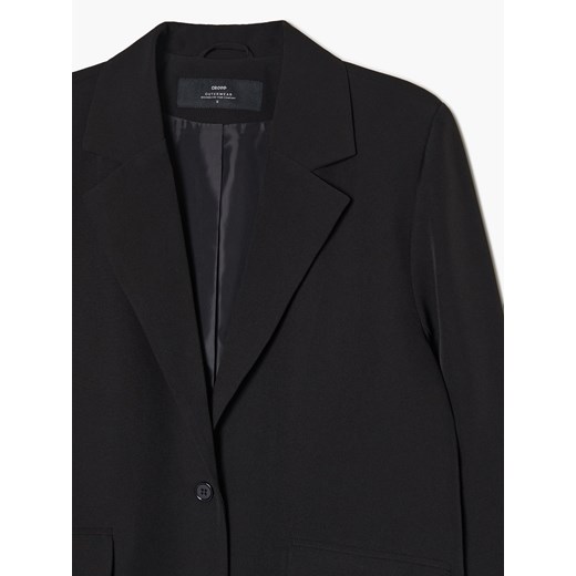 Cropp - Czarna marynarka oversize - czarny Cropp L wyprzedaż Cropp