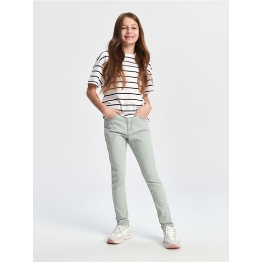 Sinsay - Jeansy skinny - niebieski ze sklepu Sinsay w kategorii Spodnie dziewczęce - zdjęcie 169589023