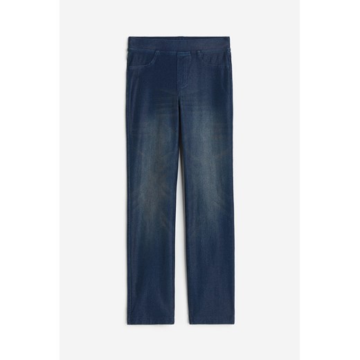 H & M - Jegginsy o wyglądzie denimu - Niebieski ze sklepu H&M w kategorii Spodnie dziewczęce - zdjęcie 169590942