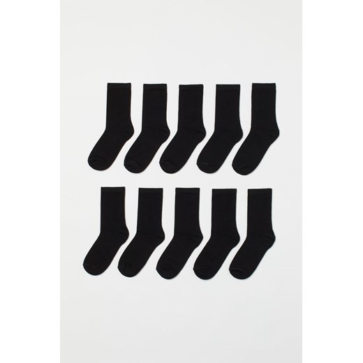 H & M - Skarpety 10-pak - Czarny ze sklepu H&M w kategorii Skarpetki damskie - zdjęcie 169591003