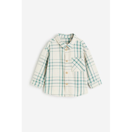 H & M - Flanelowa koszula - Beżowy ze sklepu H&M w kategorii Koszule chłopięce - zdjęcie 169591370