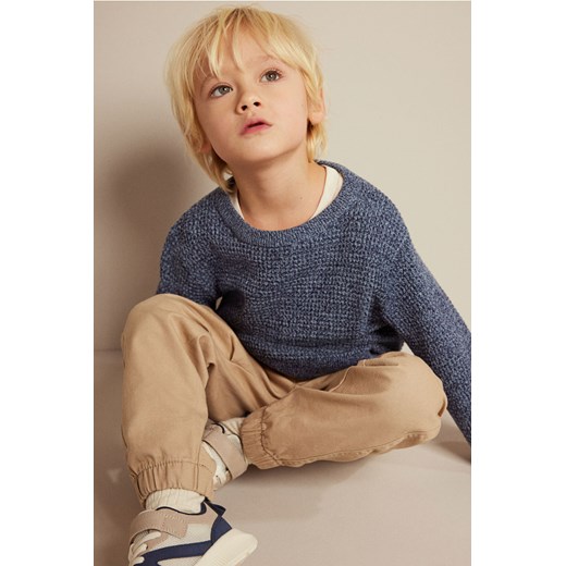 H & M - Sweter w waflowy splot - Niebieski ze sklepu H&M w kategorii Swetry chłopięce - zdjęcie 169591371