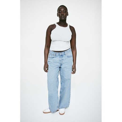 H & M - Curvy Fit Baggy Low Jeans - Niebieski ze sklepu H&M w kategorii Jeansy damskie - zdjęcie 169591401