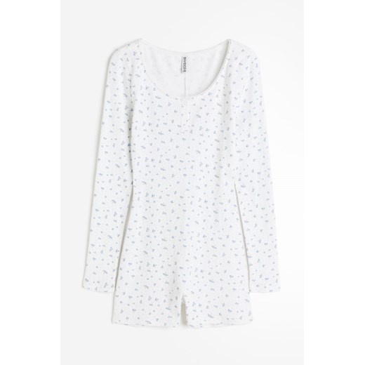 H & M - Krótki kombinezon piżamowy - Biały H & M XL H&M