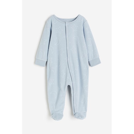 H & M - Jednoczęściowa piżama z polaru - Niebieski H & M 104 (3-4Y) H&M