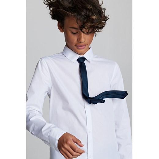 H & M - Koszula z krawatem/muchą - Biały H & M 146 (10-11Y) H&M