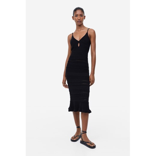 H & M - Sukienka o wyglądzie szydełkowej robótki - Czarny ze sklepu H&M w kategorii Sukienki - zdjęcie 169592013