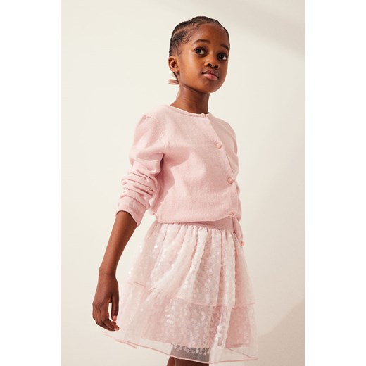 H & M - Spódnica z tiulu z cekinami - Różowy ze sklepu H&M w kategorii Spódnice dziewczęce - zdjęcie 169592024