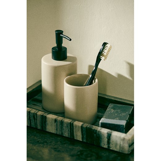 H & M - Ceramiczny dozownik do mydła - Beżowy ze sklepu H&M w kategorii Dozowniki do mydła - zdjęcie 169592154