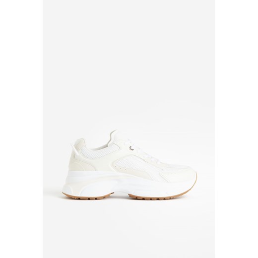 H & M - Masywne buty sportowe - Biały ze sklepu H&M w kategorii Buty sportowe damskie - zdjęcie 169592192