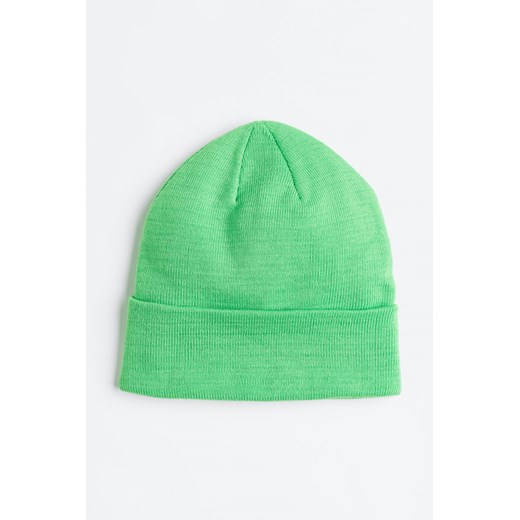 H & M - Dzianinowa czapka - Zielony ze sklepu H&M w kategorii Czapki zimowe damskie - zdjęcie 169592240