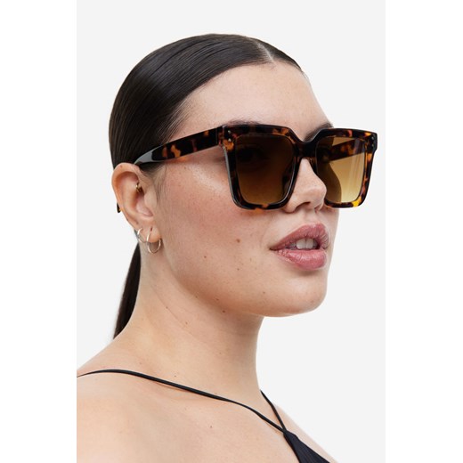 H & M - Okulary przeciwsłoneczne - Brązowy H & M One Size H&M