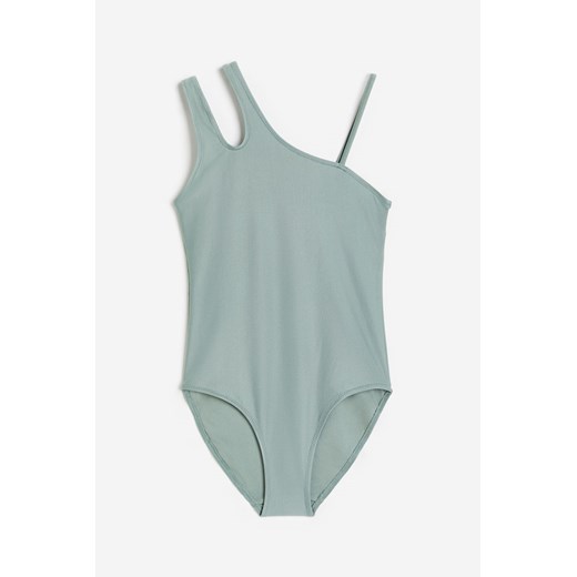 H & M - Asymetryczny kostium kąpielowy - Zielony ze sklepu H&M w kategorii Stroje kąpielowe - zdjęcie 169592391
