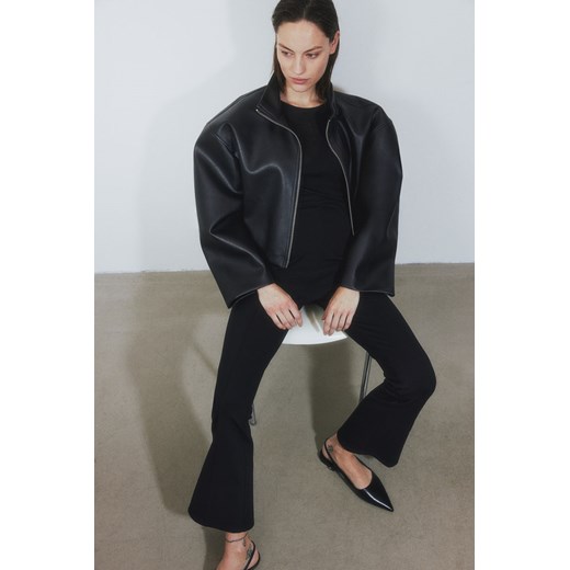 H & M - MAMA Eleganckie spodnie z dżerseju - Czarny ze sklepu H&M w kategorii Spodnie ciążowe - zdjęcie 169592634
