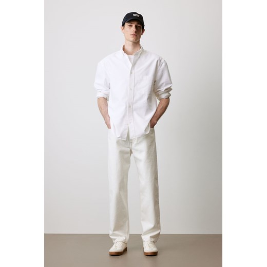 H & M - Koszula oksfordzka Relaxed Fit - Biały ze sklepu H&M w kategorii Koszule męskie - zdjęcie 169592721