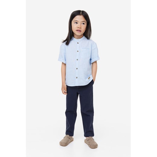 H & M - Spodnie chinos z diagonalu Relaxed Fit - Niebieski ze sklepu H&M w kategorii Spodnie chłopięce - zdjęcie 169592800