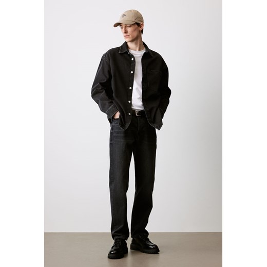H & M - Dżinsowa koszula wierzchnia Regular Fit - Czarny ze sklepu H&M w kategorii Kurtki damskie - zdjęcie 169592970