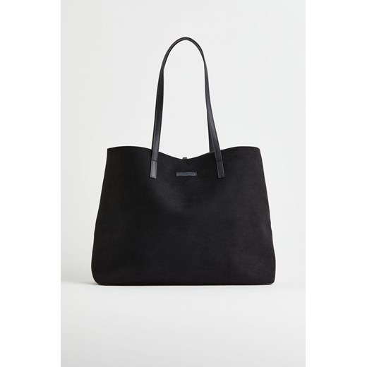 H & M - Torba shopper - Czarny ze sklepu H&M w kategorii Torby Shopper bag - zdjęcie 169593090
