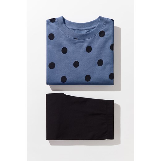 H & M - Piżama z bluzą i legginsami - Niebieski ze sklepu H&M w kategorii Piżamy damskie - zdjęcie 169593142