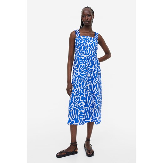 H & M - Wzorzysta sukienka - Niebieski ze sklepu H&M w kategorii Sukienki - zdjęcie 169593223