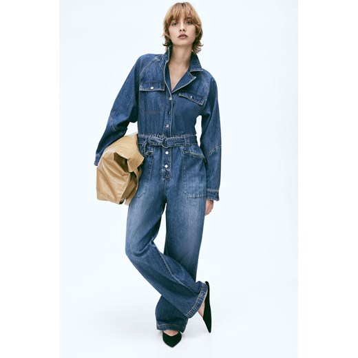 H & M - Dżinsowy kombinezon - Niebieski H & M M H&M