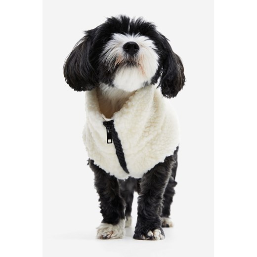 H & M - Pluszowa kurtka dla psa - Biały H & M M-40 H&M