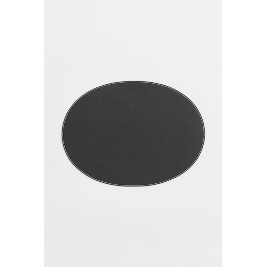 H & M - Owalna podkładka pod talerz - Czarny ze sklepu H&M w kategorii Podkładki na stół - zdjęcie 169593620