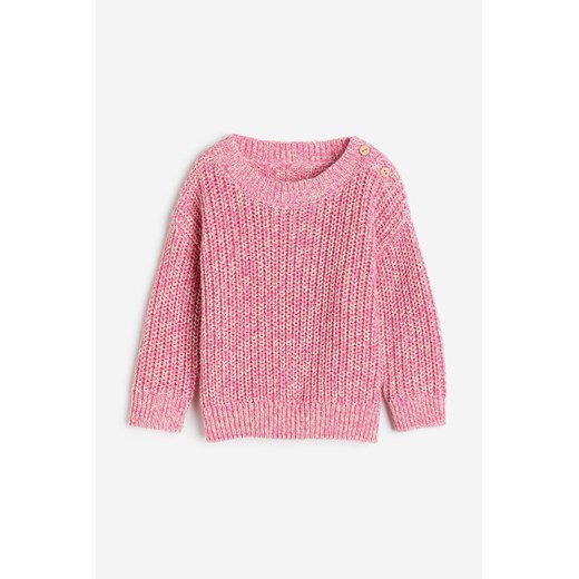 H & M - Sweter - Różowy H & M 86 (12-18M) H&M