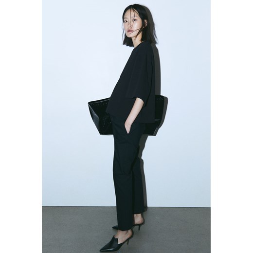 H & M - MAMA Eleganckie spodnie - Czarny ze sklepu H&M w kategorii Spodnie ciążowe - zdjęcie 169593751