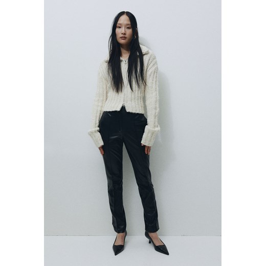 H & M - Eleganckie powlekane spodnie - Czarny H & M 40 H&M