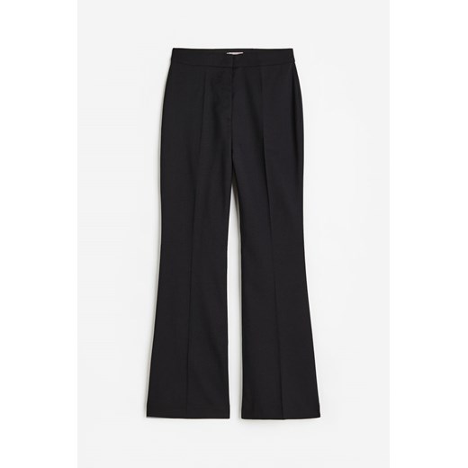 H & M - Rozszerzane eleganckie spodnie - Czarny H & M 34 H&M