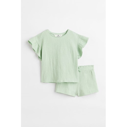 H & M - Kreszowany komplet - Zielony ze sklepu H&M w kategorii Komplety dziewczęce - zdjęcie 169593802