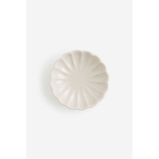 H & M - Porcelanowy talerzyk - Beżowy ze sklepu H&M w kategorii Talerze - zdjęcie 169593952