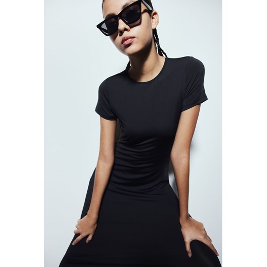 H & M - Dżersejowa sukienka bodycon - Czarny H & M L H&M