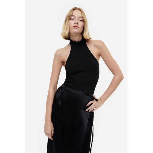 H & M - Body thong z mocowaniem na karku - Czarny H & M XXL H&M