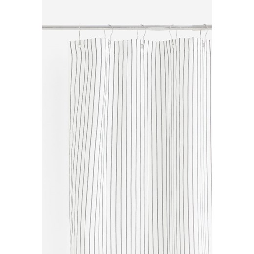 H & M - Zasłona prysznicowa w paski - Biały ze sklepu H&M w kategorii Akcesoria łazienkowe - zdjęcie 169594183