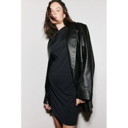 H & M - MAMA Dżersejowa sukienka - Czarny ze sklepu H&M w kategorii Sukienki ciążowe - zdjęcie 169594530