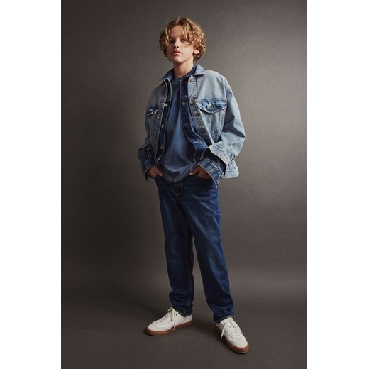 H & M - Dżinsy Relaxed Tapered Fit - Niebieski ze sklepu H&M w kategorii Spodnie chłopięce - zdjęcie 169594620