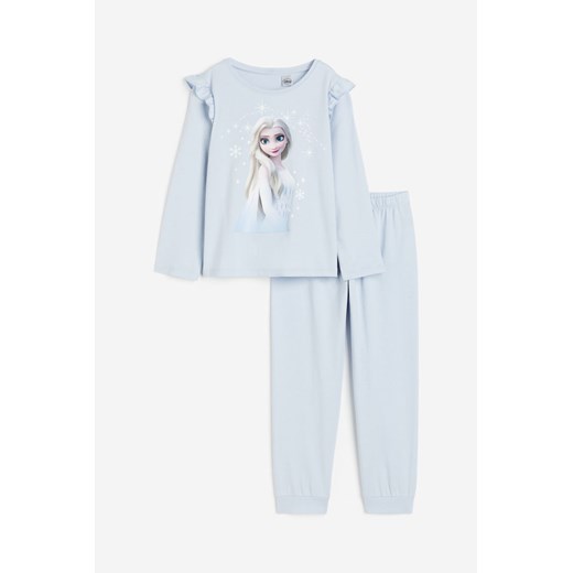 H & M - Dżersejowa piżama - Niebieski H & M 134;140 (8-10Y) H&M