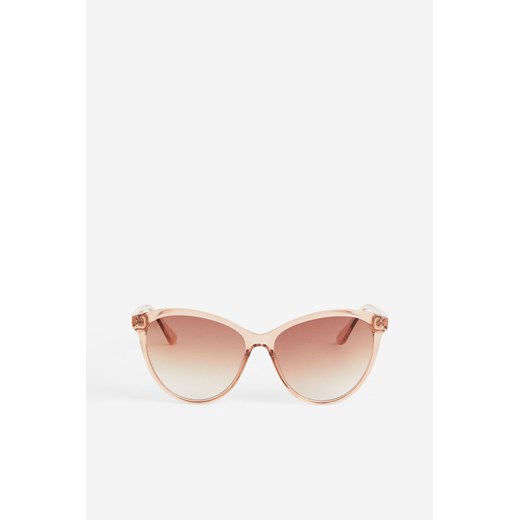 H & M - Okulary przeciwsłoneczne typu „kocie oczy" - Beżowy H & M One Size H&M