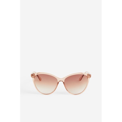 H & M - Okulary przeciwsłoneczne typu „kocie oczy" - Beżowy H & M One Size H&M